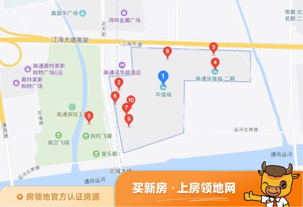 华强城位置交通图54