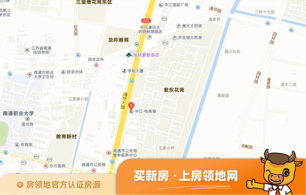 亿华中华东园3期位置交通图6