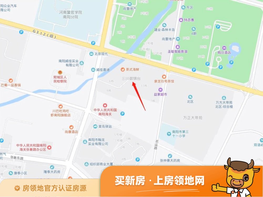 三川御锦台位置交通图56