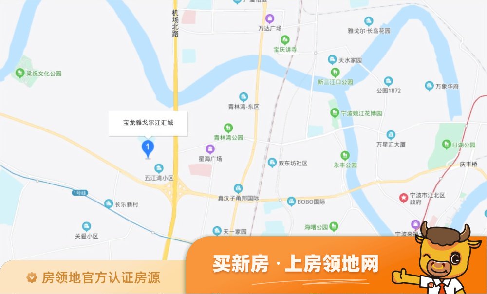 宝龙雅戈尔江汇城位置交通图1