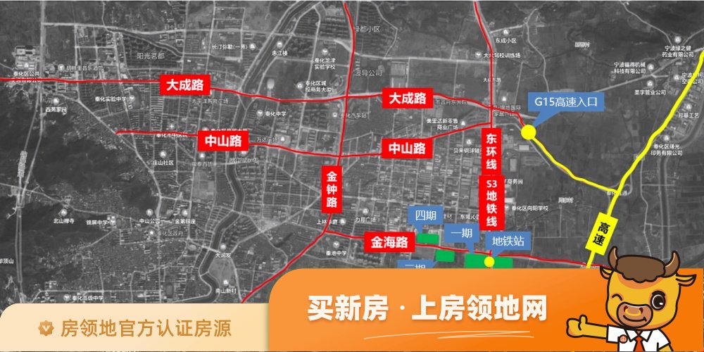 宝龙TOD奉甬新城商铺位置交通图2