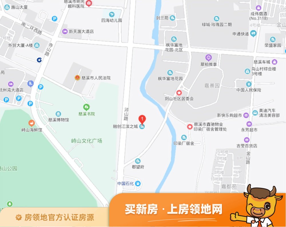 江滨之城商铺位置交通图1