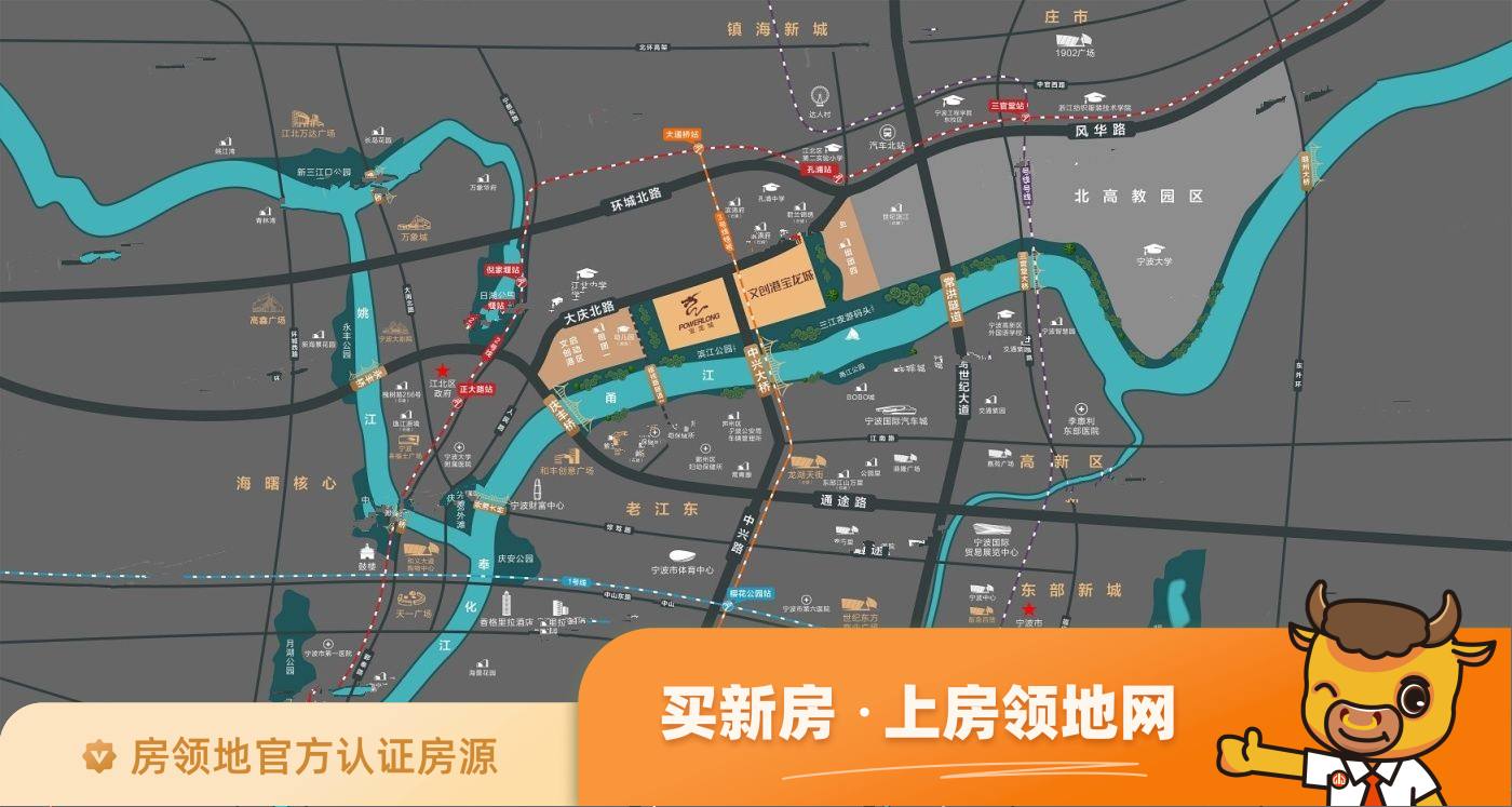 文创甬江城位置交通图1