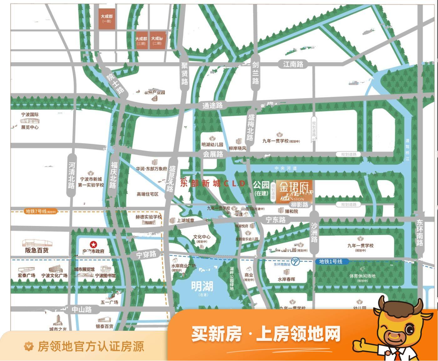金珺府位置交通图1