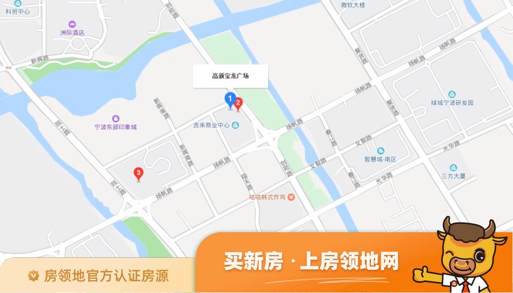 宁波高新宝龙广场位置交通图57