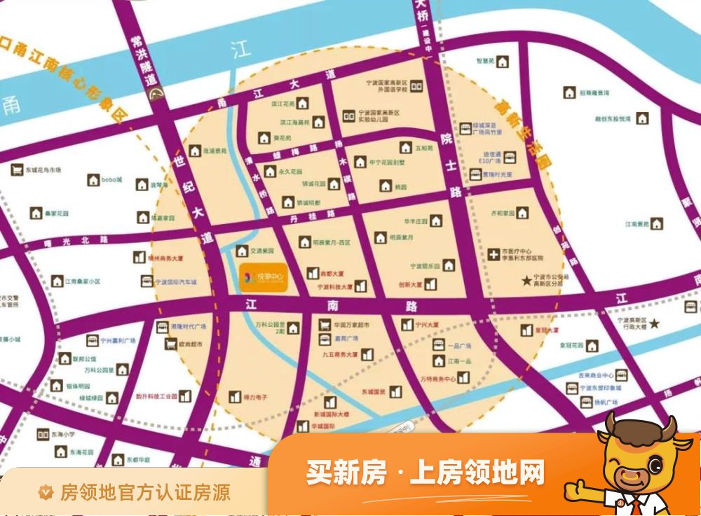 宁波悦邻中心位置交通图11