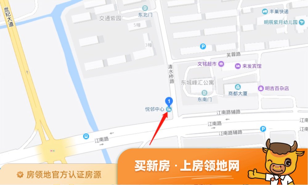 宁波悦邻中心位置交通图1