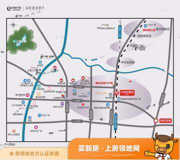 绿城桂语映月位置交通图3
