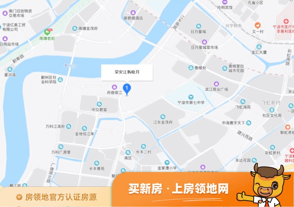 荣安江枫晓月【晓寓】LOFT位置交通图3