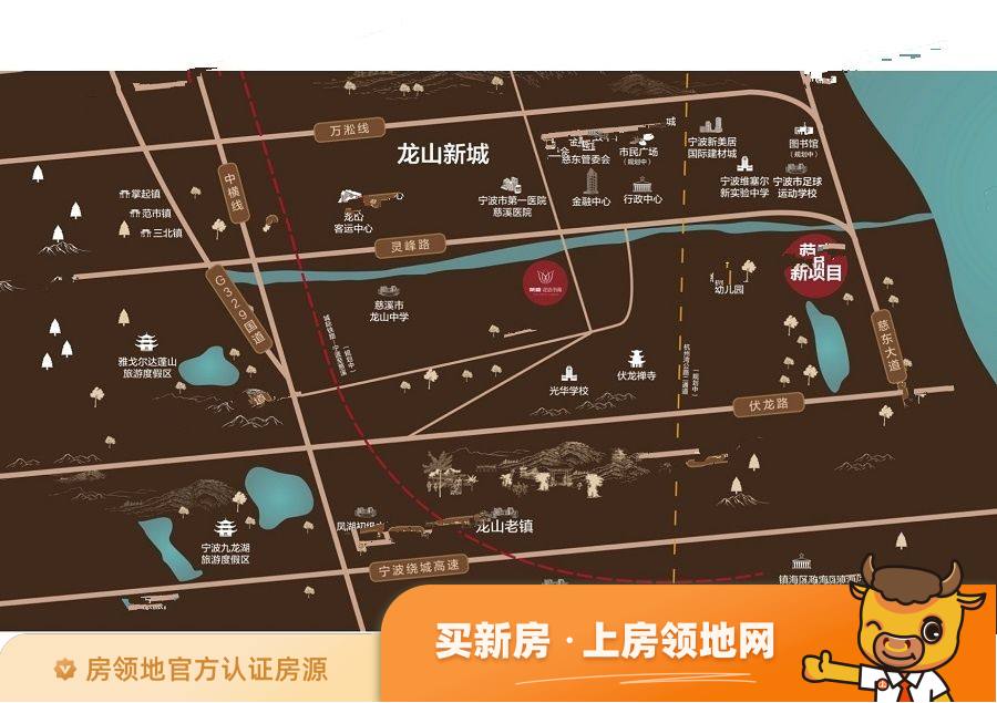 荣盛御湖天境位置交通图2
