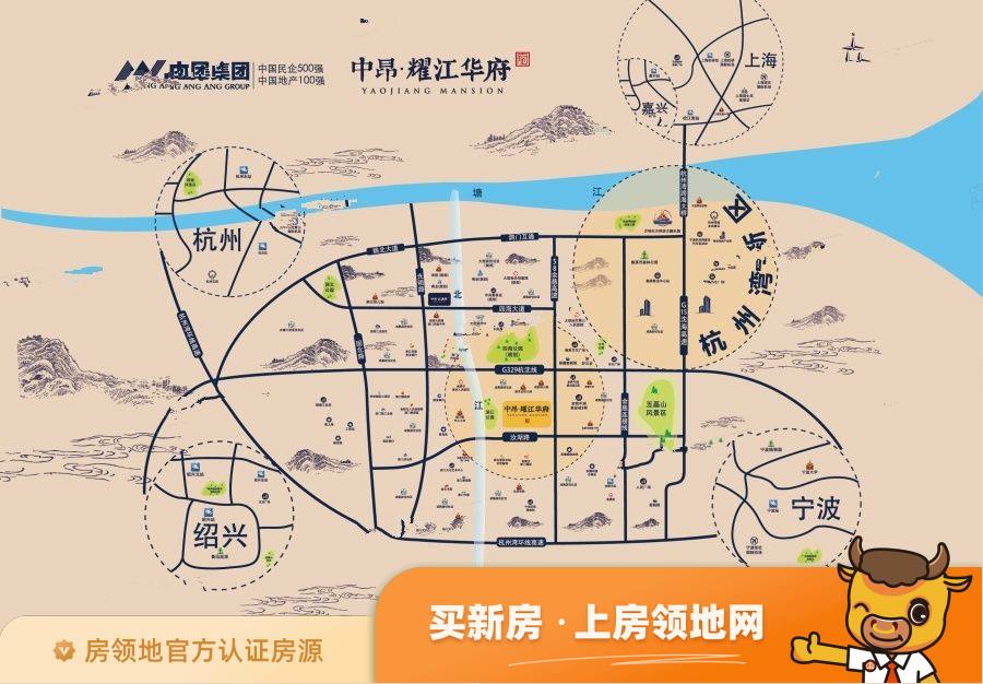 中昂耀江华府位置交通图1