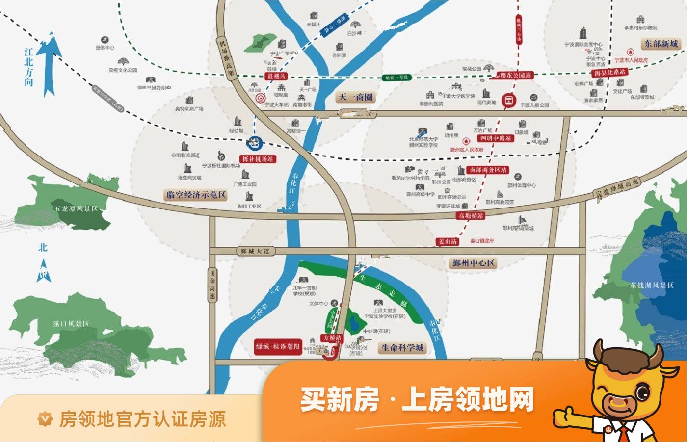 绿城桂语朝阳位置交通图1