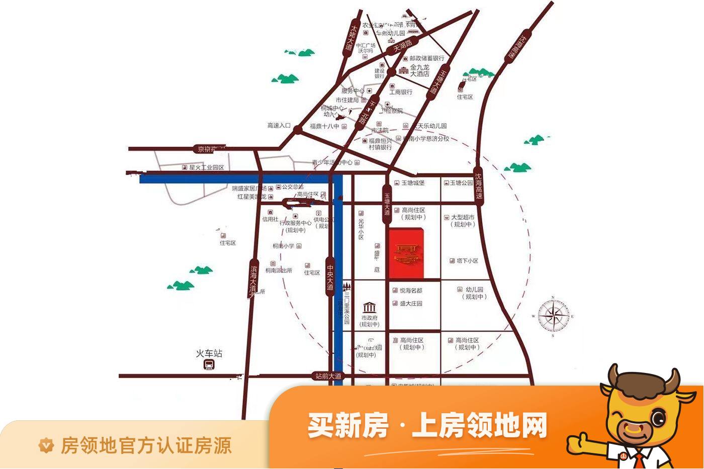 福泽园商铺位置交通图1