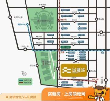 南京金融城位置交通图48