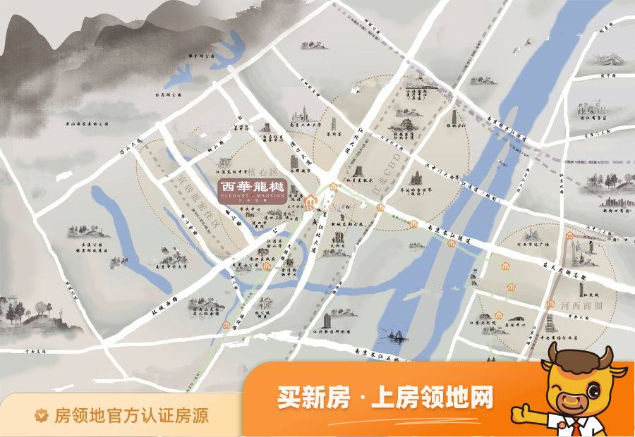 北京城建西华龙樾位置交通图56