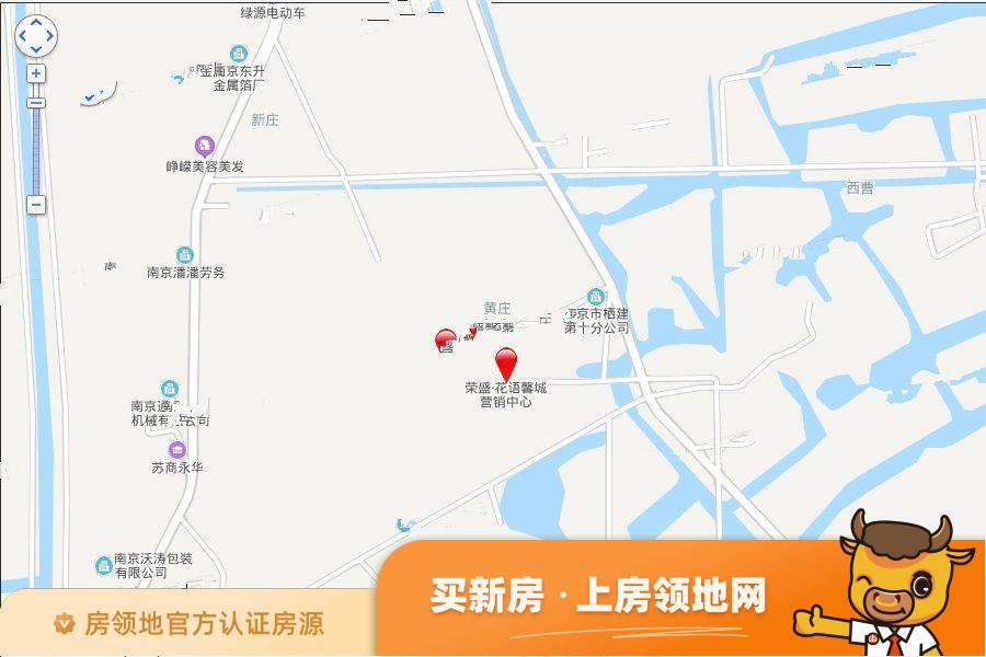荣盛花语馨城位置交通图1