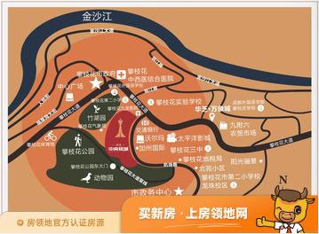华芝中央铭城位置交通图46