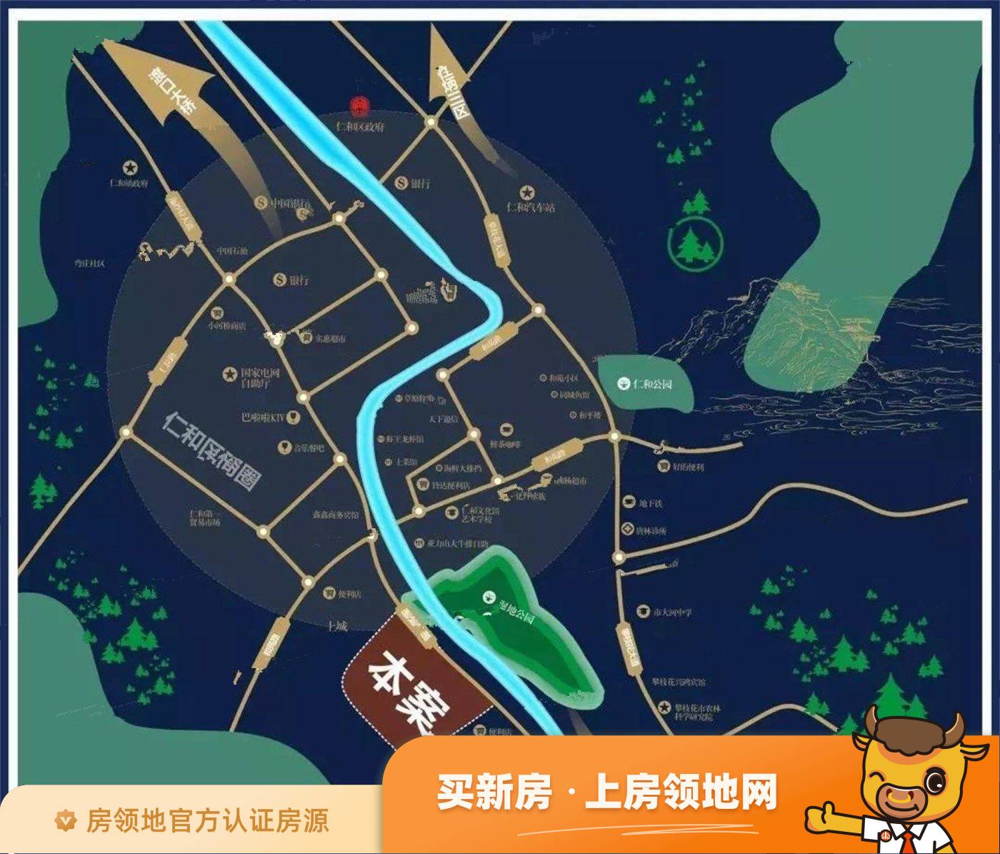 金泰观澜湾位置交通图1