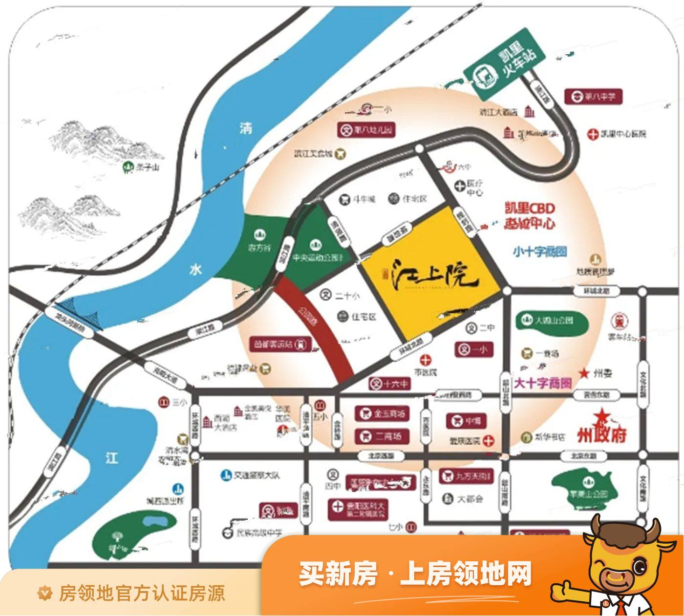 丰恒江上院位置交通图1