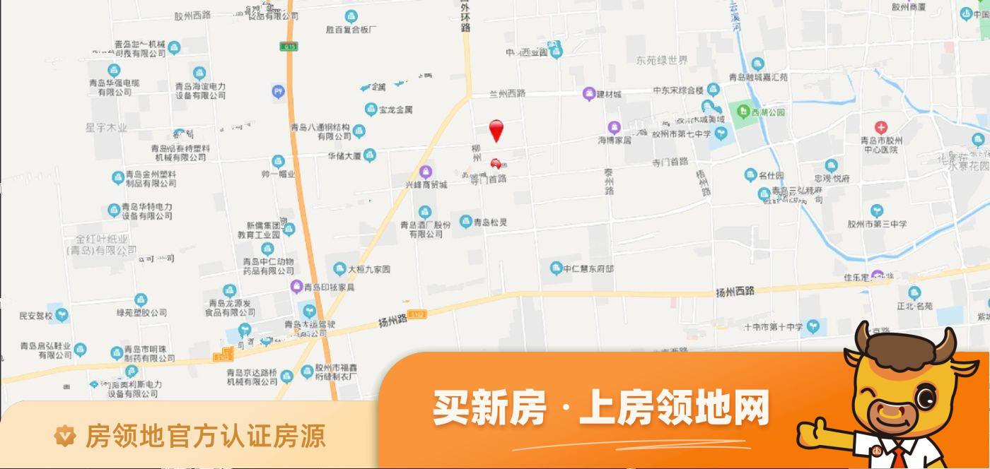 胶州华润城位置交通图56