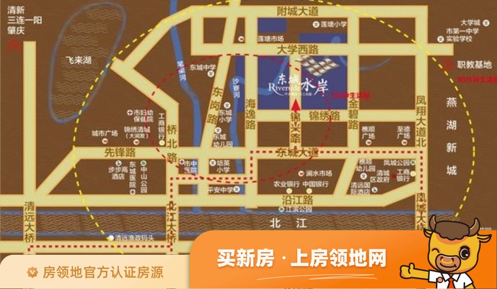 敏捷东城水岸位置交通图56