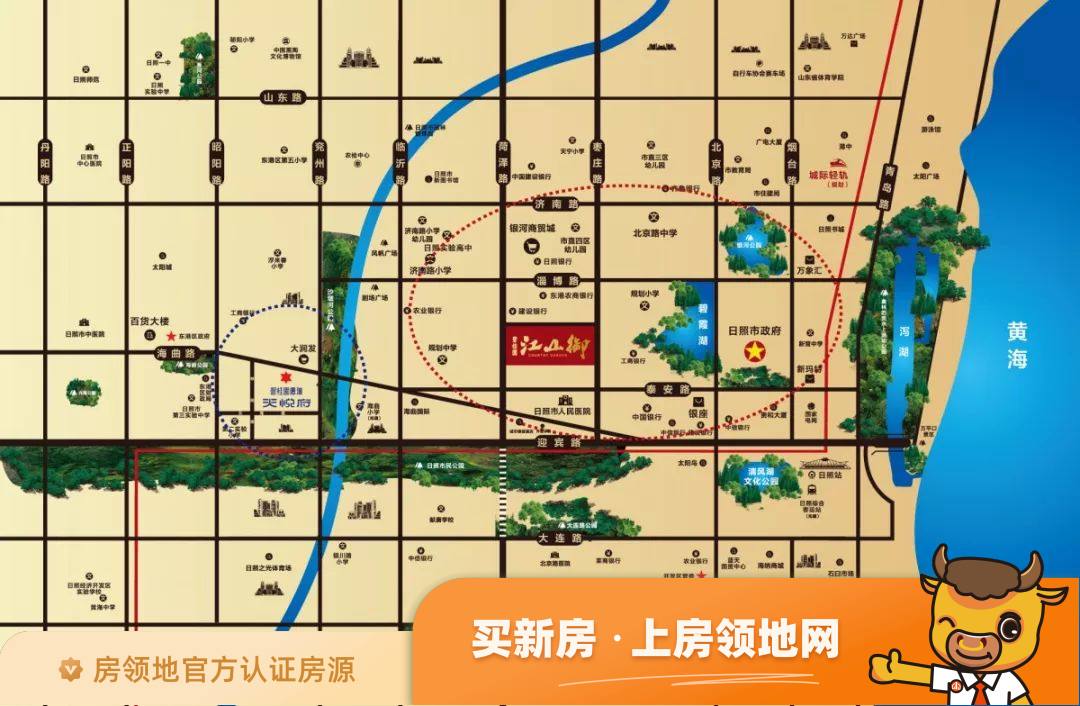碧桂园江山域位置交通图1