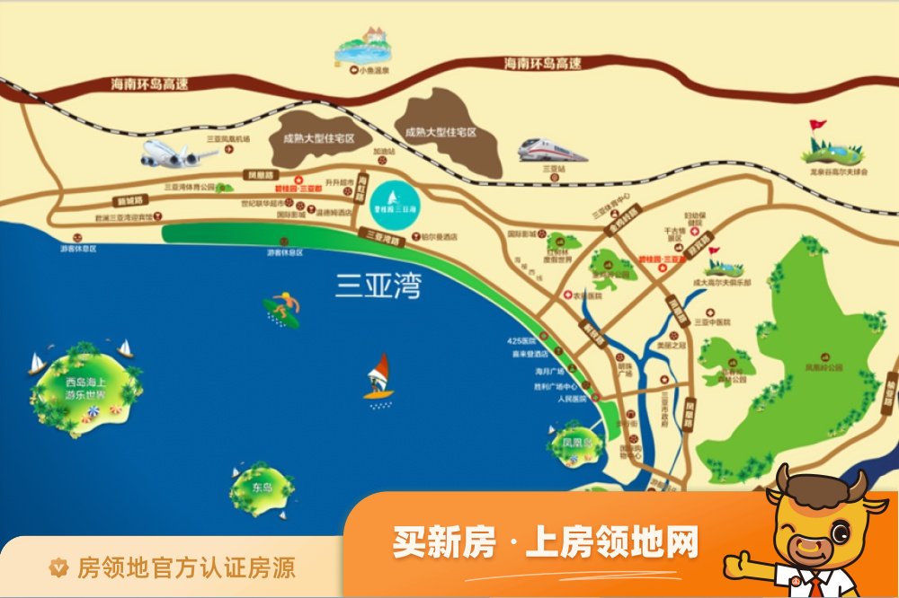 碧桂园三亚海位置交通图16