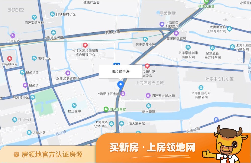泗泾绿中海位置交通图37