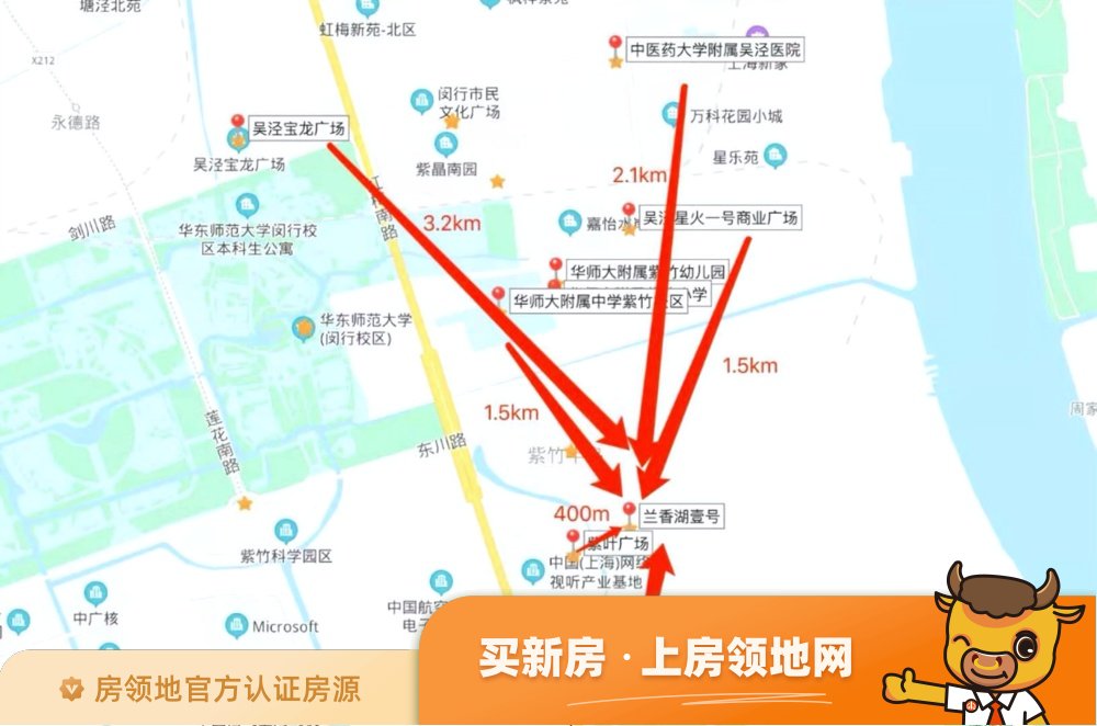 兰香湖壹号位置交通图63