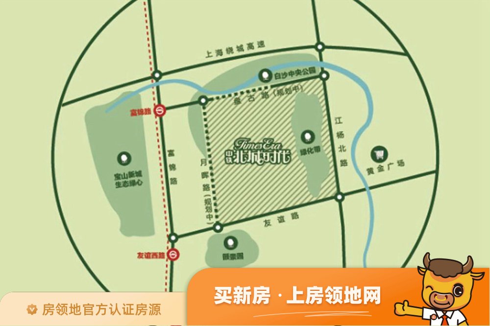 中铁北城时代位置交通图98