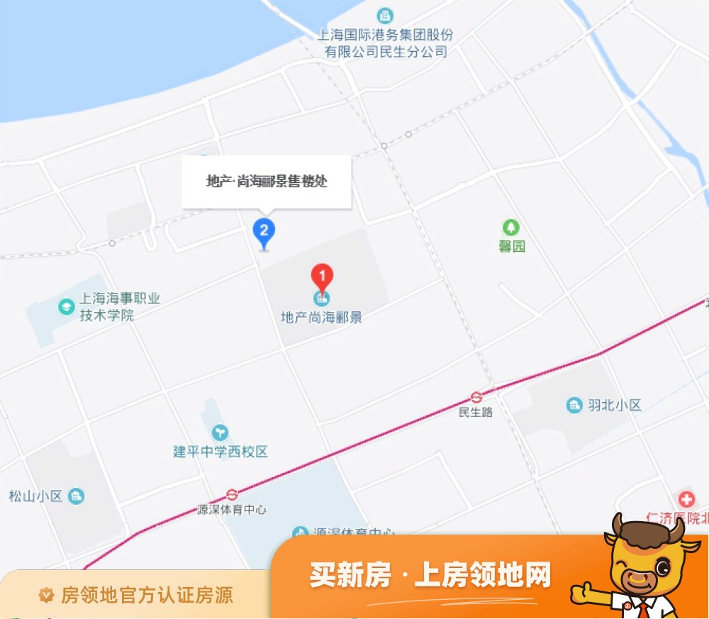 尚海郦景位置交通图74
