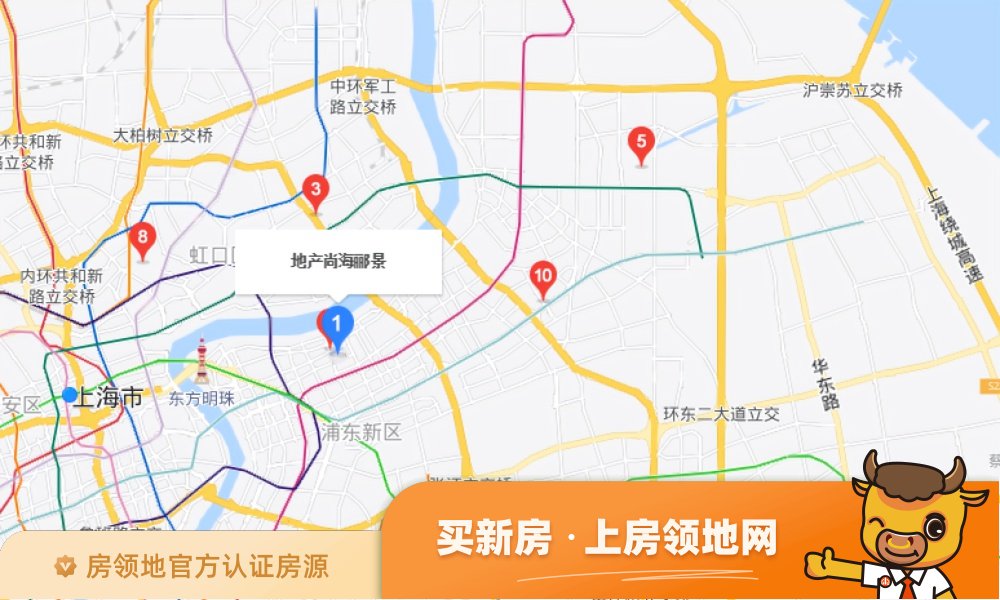 尚海郦景位置交通图76