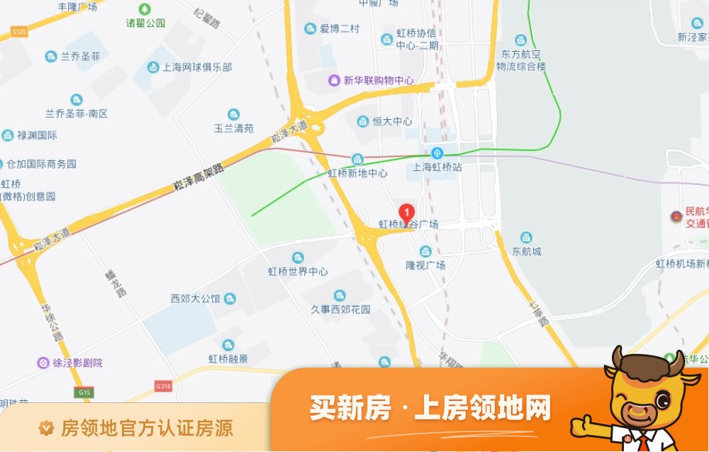 上海富力环球中心位置交通图35