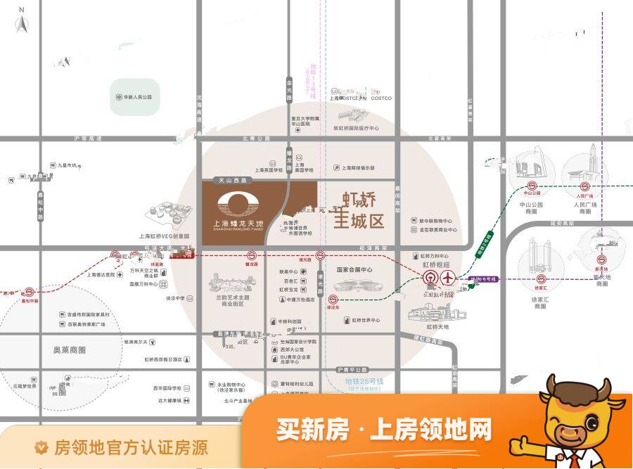 上海蟠龙天地位置交通图78