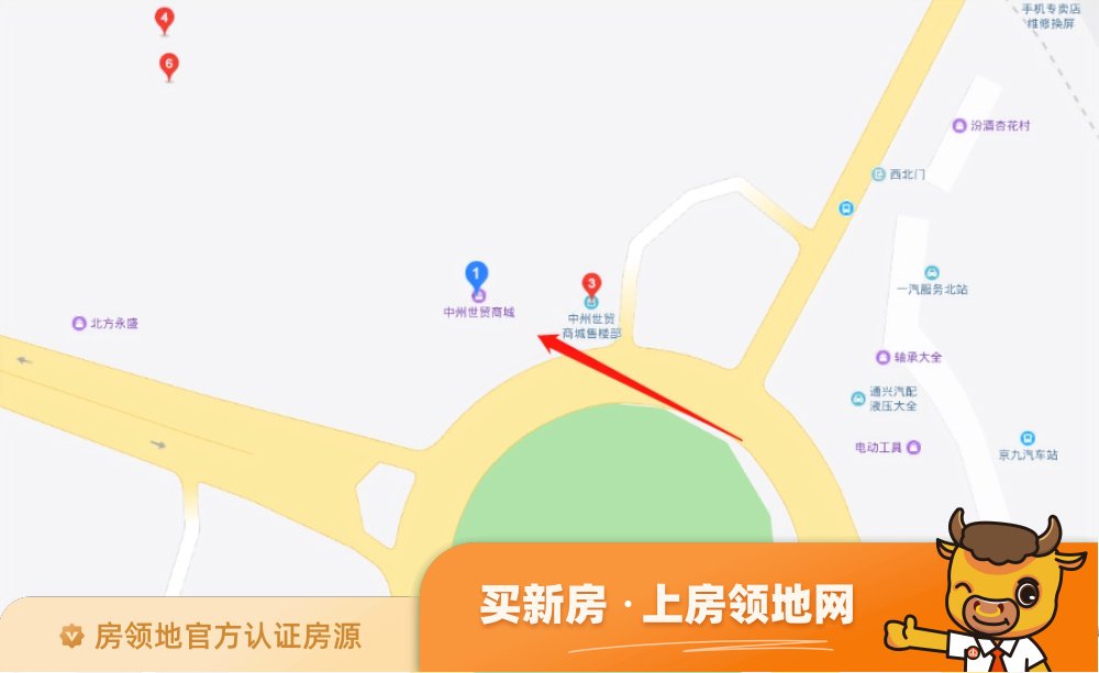 中州世贸商城位置交通图2