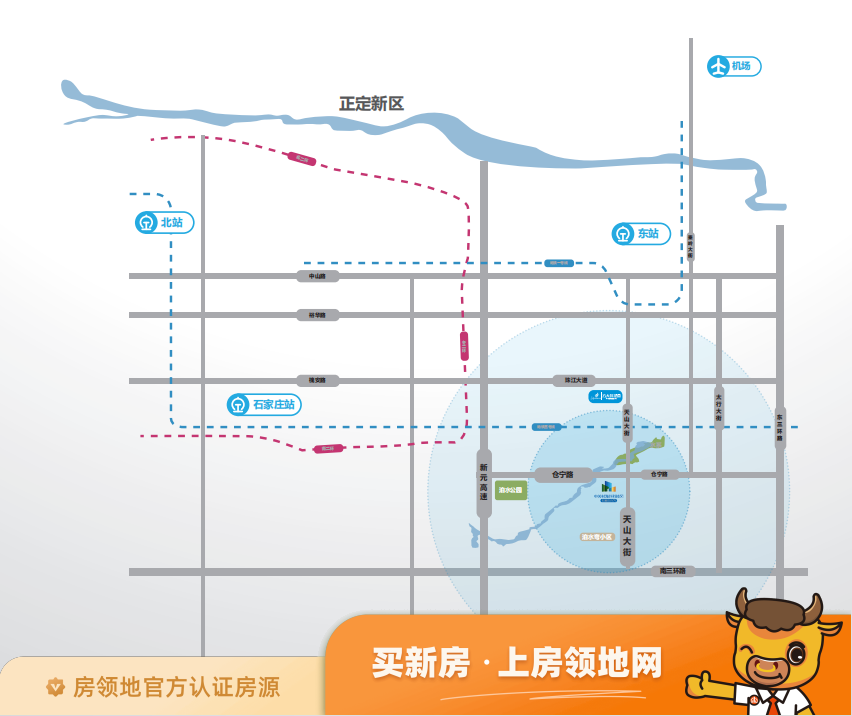 中关村海外科技园（石家庄分园）位置交通图1