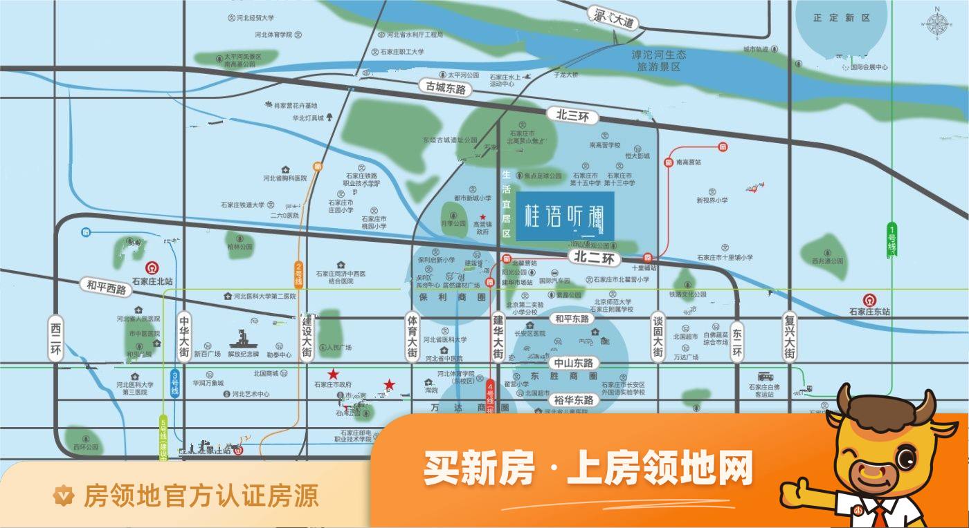 绿城桂语听澜位置交通图1