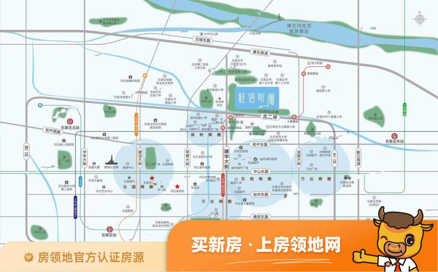 绿城桂语听澜位置交通图2