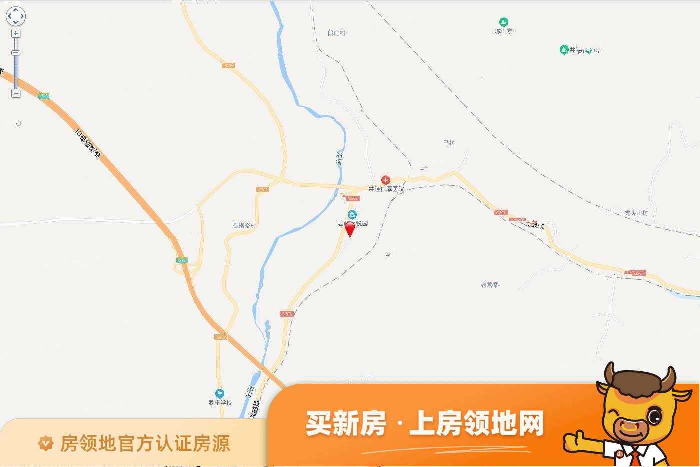 井陉县微水镇岩峰村[2021]31地块位置交通图1