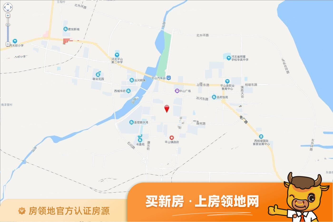 平山县平山镇东街村(2021)47号地块位置交通图1