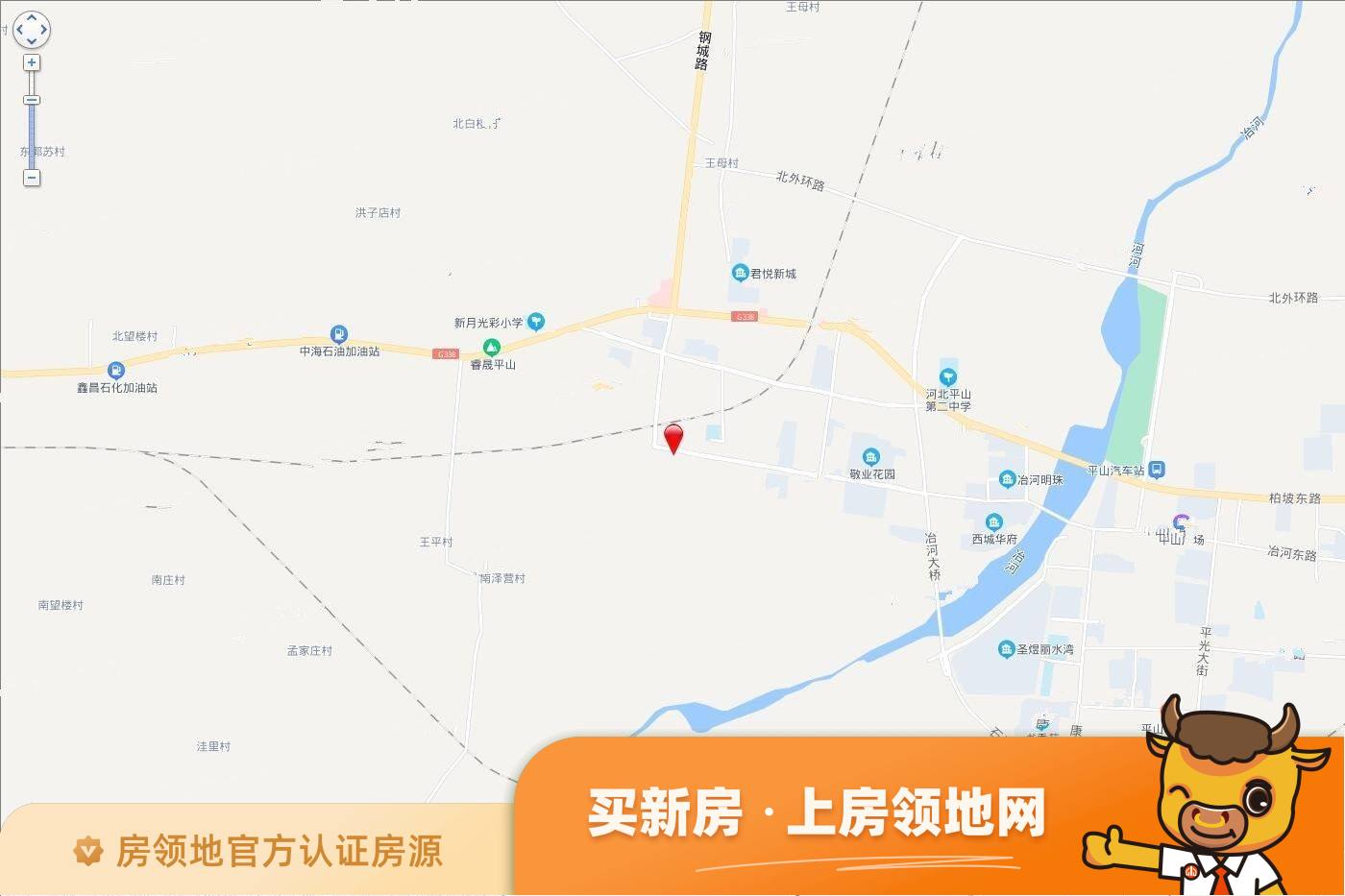 平山县平山镇孟贤壁村（2021）76号地块位置交通图1