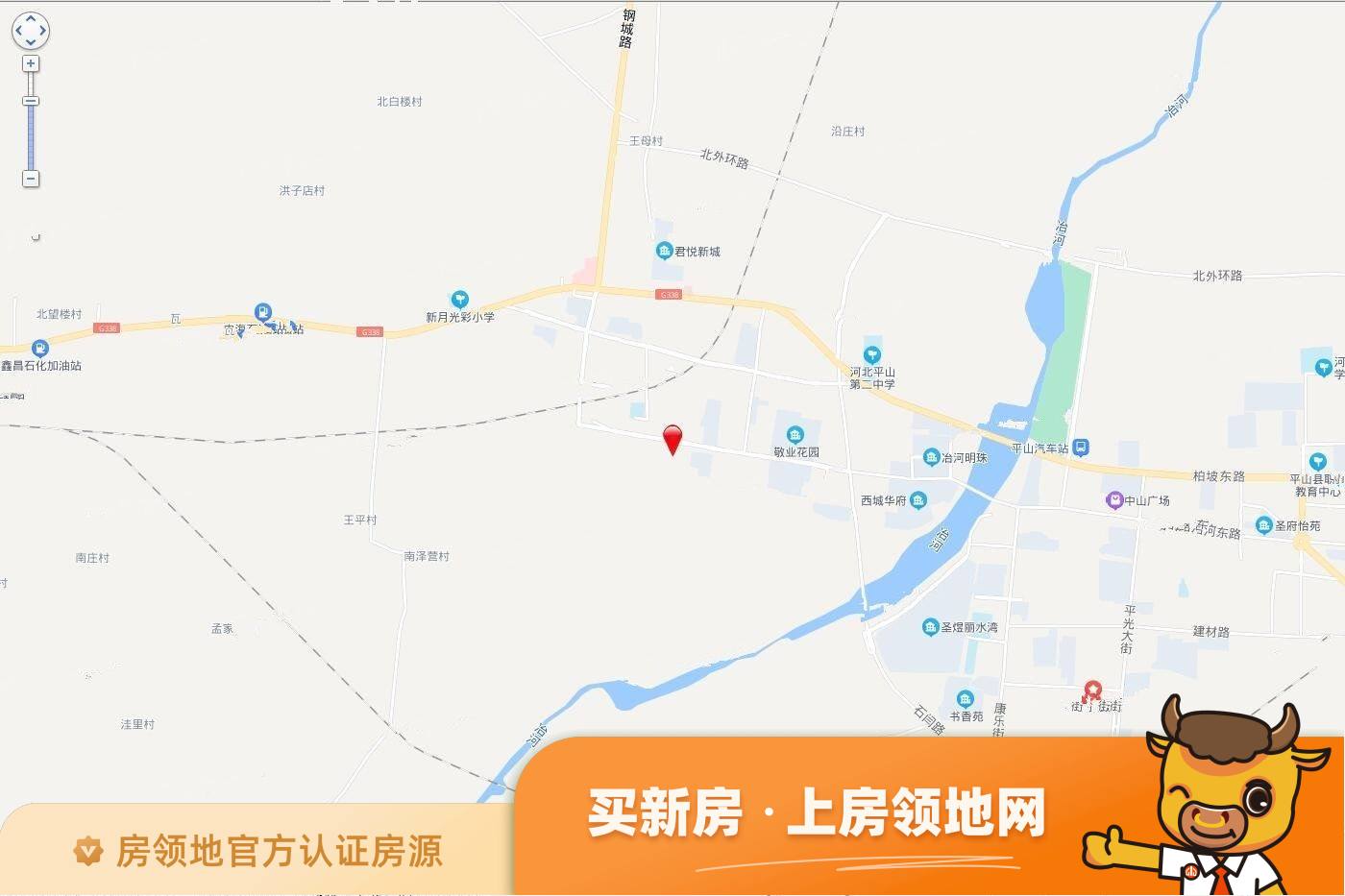 平山县平山镇孟贤壁村（2021）75号地块位置交通图1