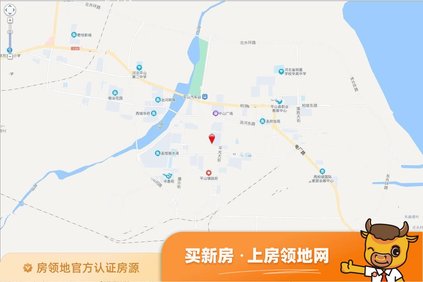 平山县平山镇东街村(2021)50号地块位置交通图1