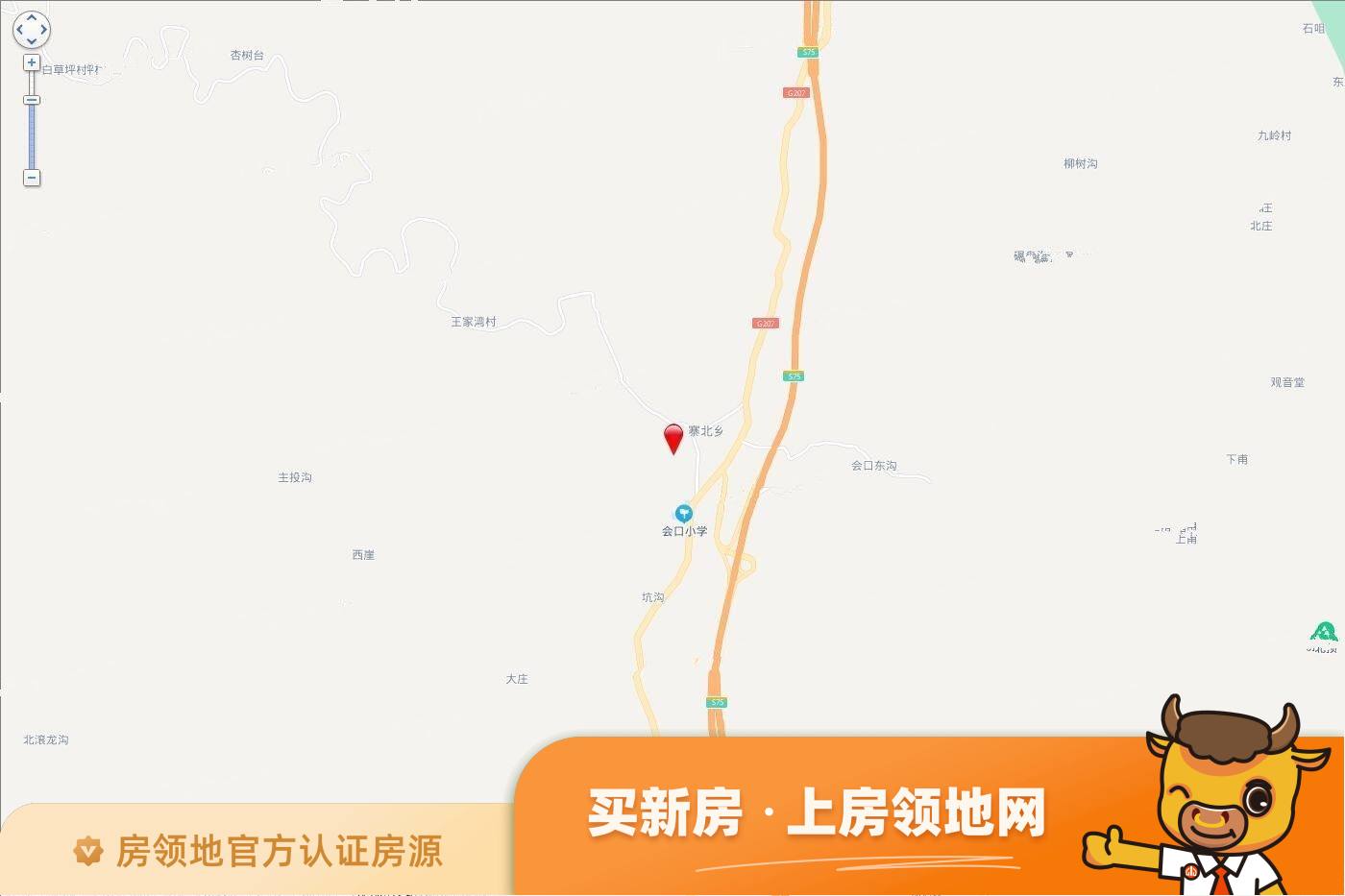 平山县宅北乡会口村（2021）79号地块位置交通图1