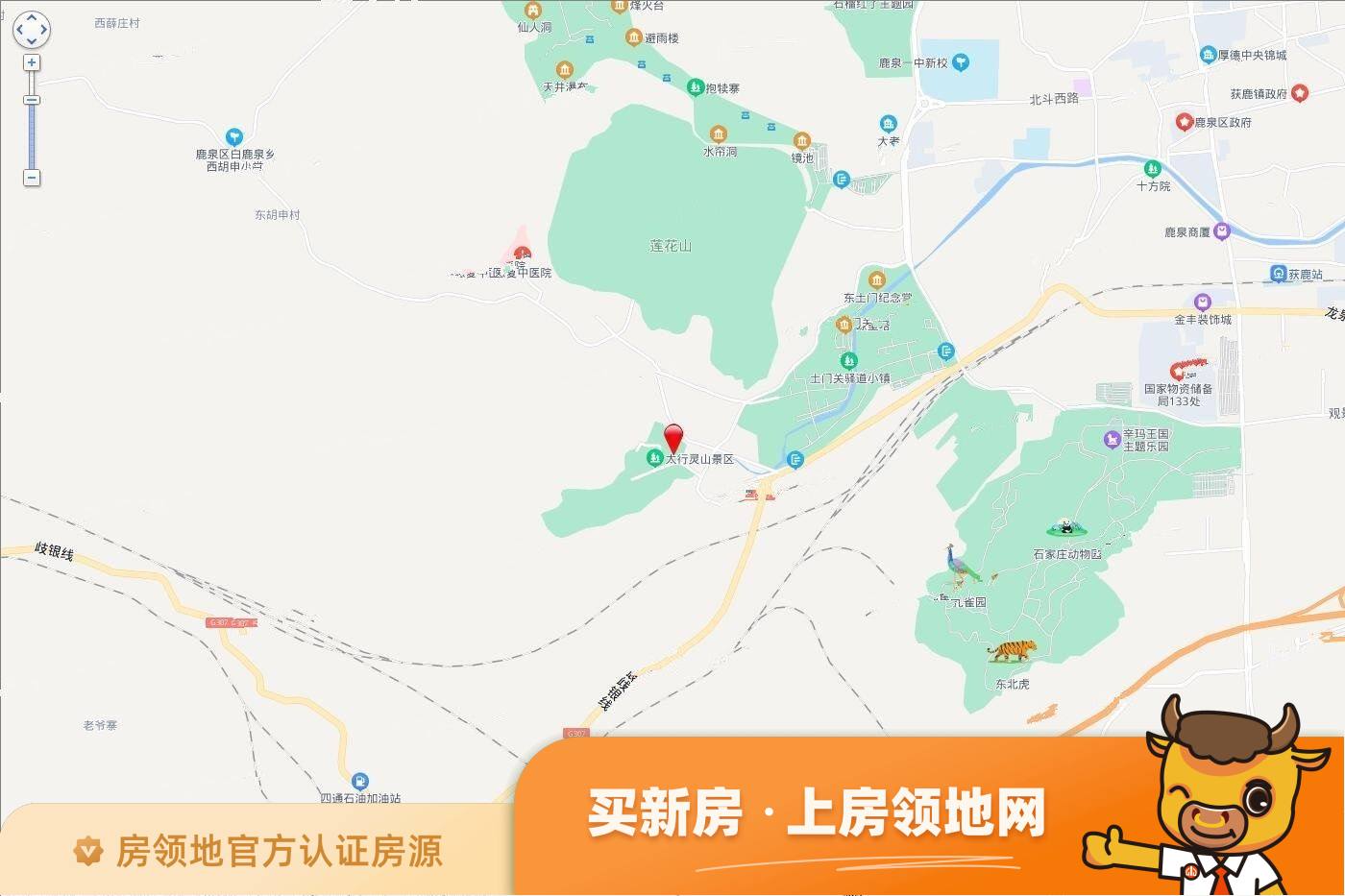 白鹿泉乡枣林村鹿泉区[2021]039号地块位置交通图1