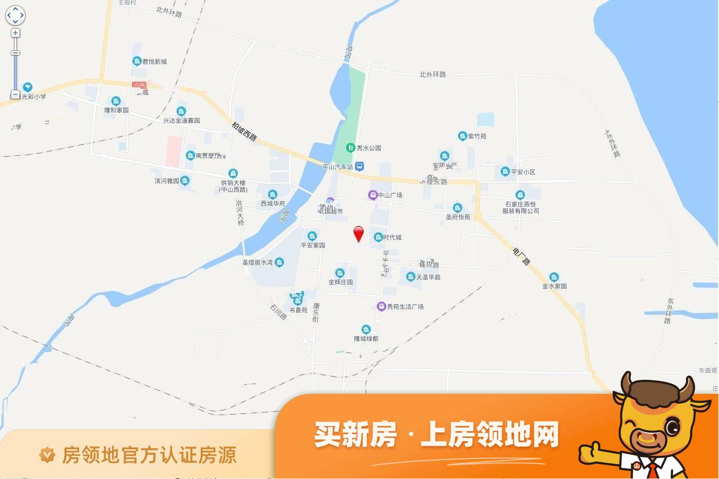 平山县平山镇东街村（2021）49号地块位置交通图1