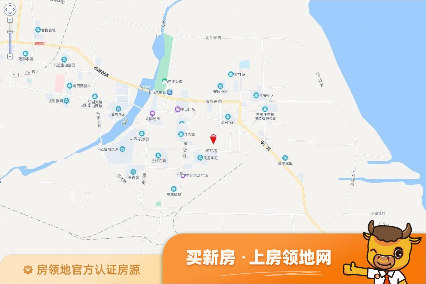 平山县平山镇东庄村(2021)22号地块位置交通图1