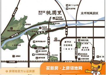 碧桂园桃园里位置交通图1