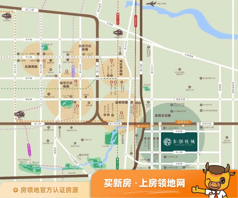东创悦城位置交通图1