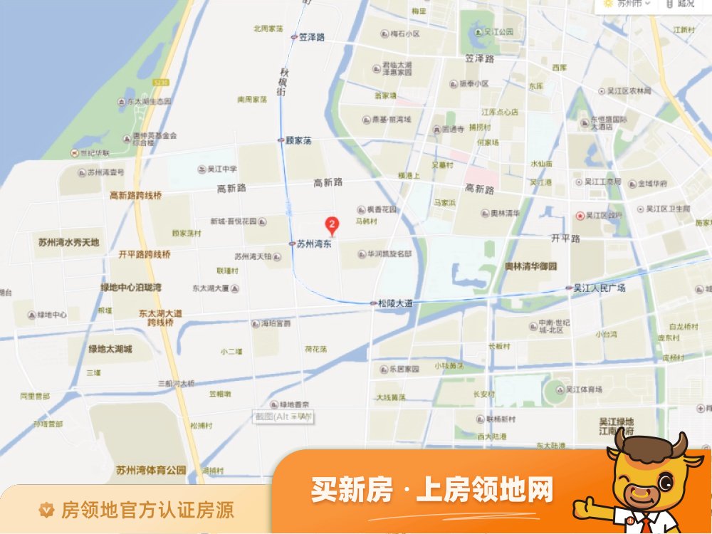 太湖新城天玺别墅位置交通图2